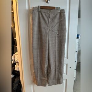 OAK + FORT Women’s Houndstooth Pants - Black and White